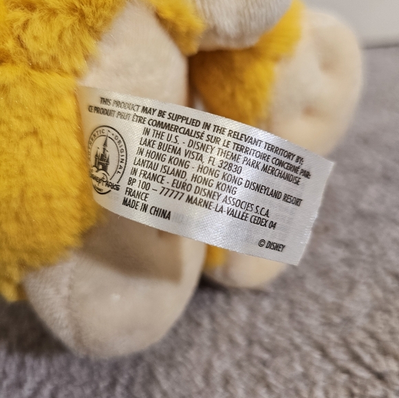 DISNEY PARKS SIMBA MANGA Lion King Plush 9” Stuffed Yellow Gold - Picture 6 of 6